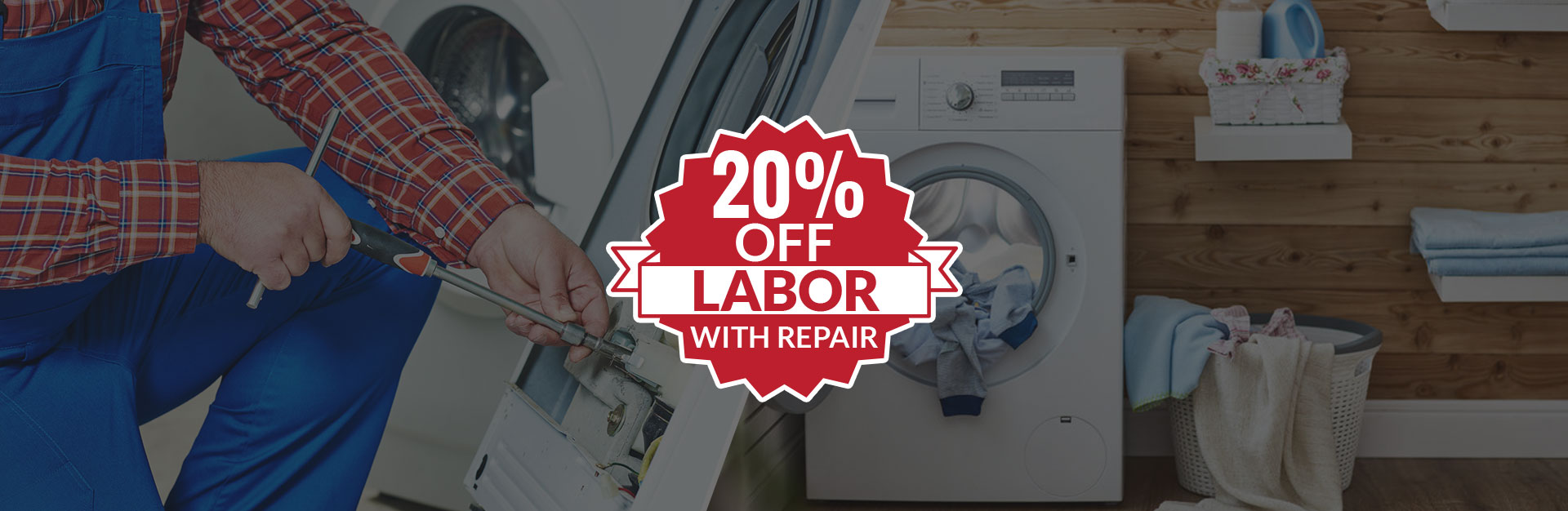 20 percent off with repair